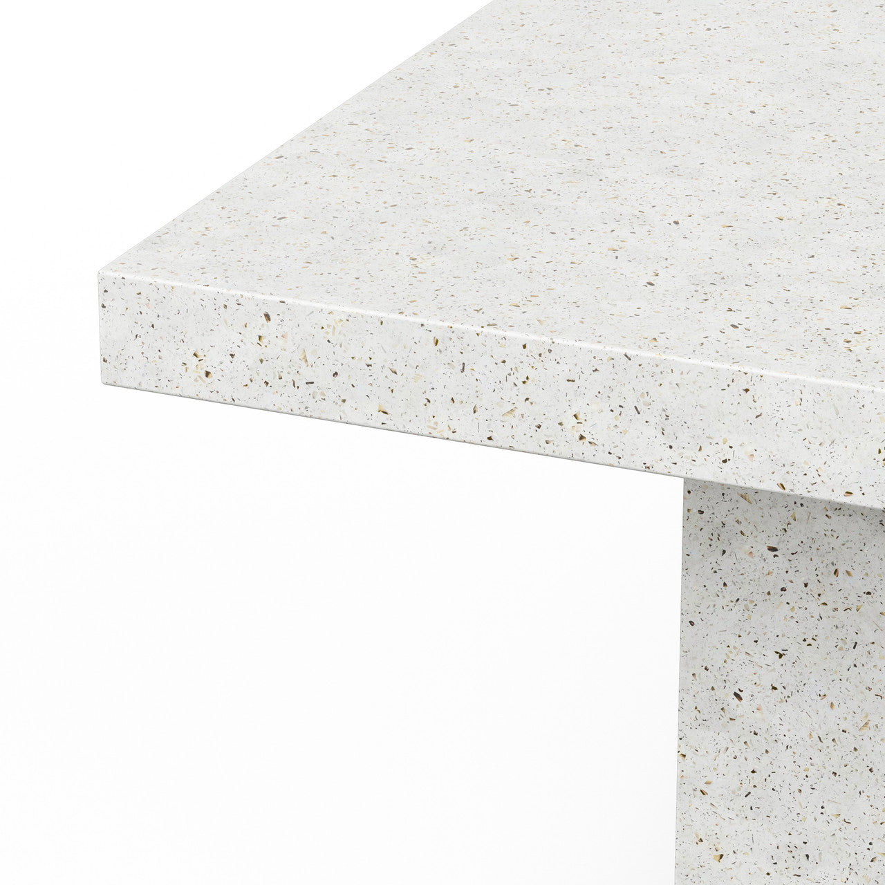 Mixx - Elcor - Counter Height Dining Table - 47" x 95" - Ivory Terrazzo