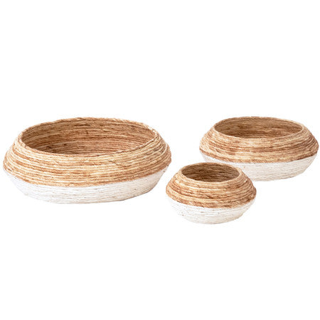 Abaca Basket Set of 3 22"