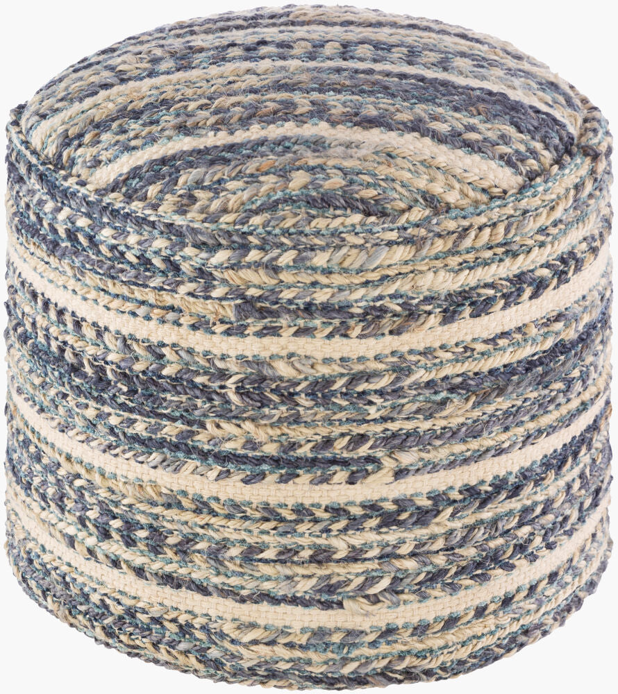 Tresse Pouf - 14"H x 18"W x 18"D