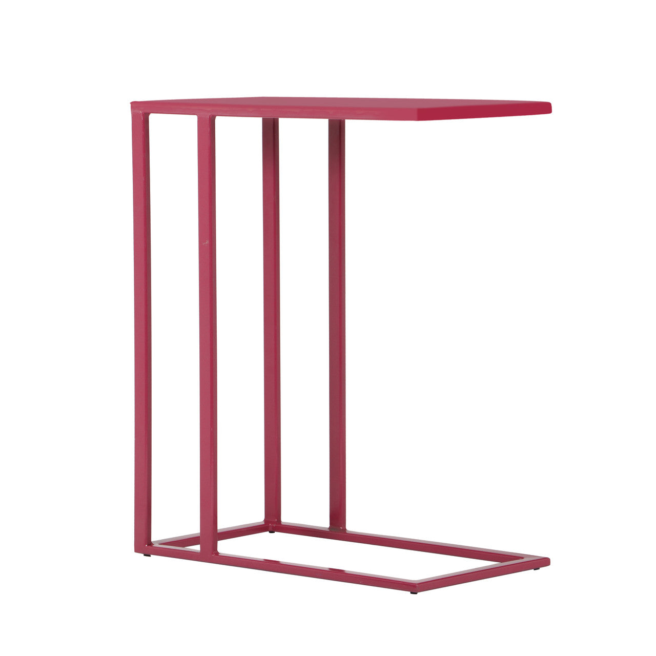 Elements - Tanu - C-Table Enamel Top End Table - Plum
