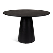 Modern Brazilian - Mona - Wooden Top Round Dining Table - Ebano