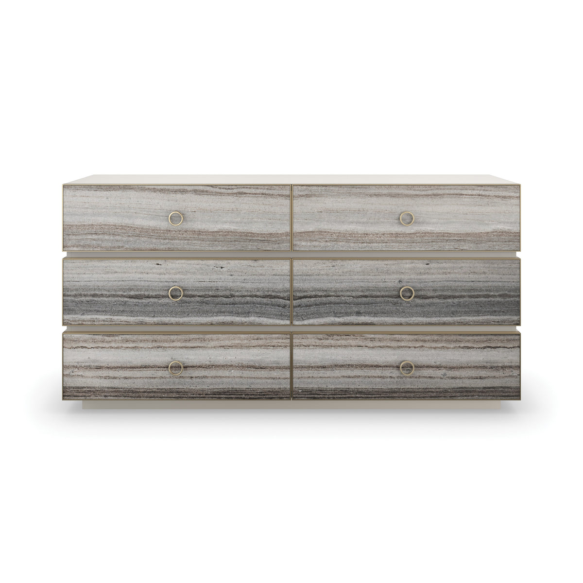 Bedrock Dresser Almond Milk 64" by Caracole
