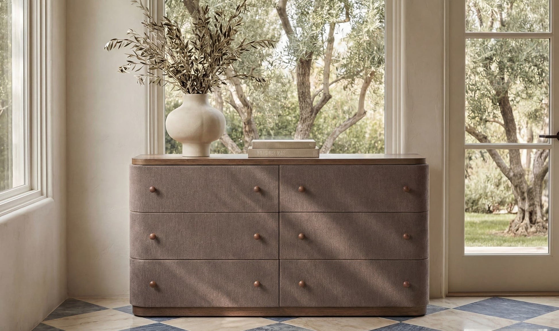 Simone 6 Drawer Dresser Brown by Moe's Home Collection - view 4