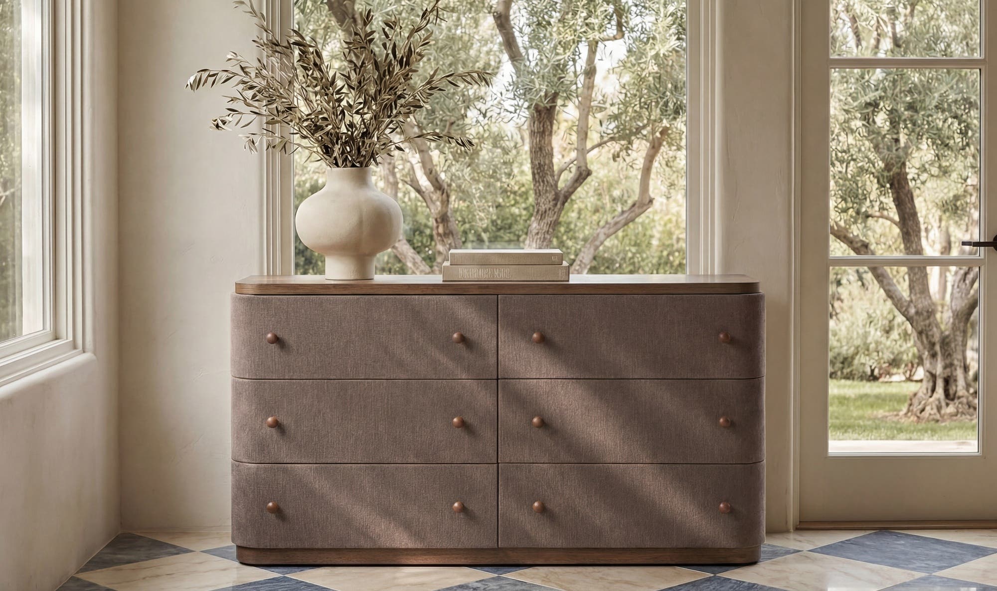 Simone 6 Drawer Dresser Brown by Moe's Home Collection - view 4