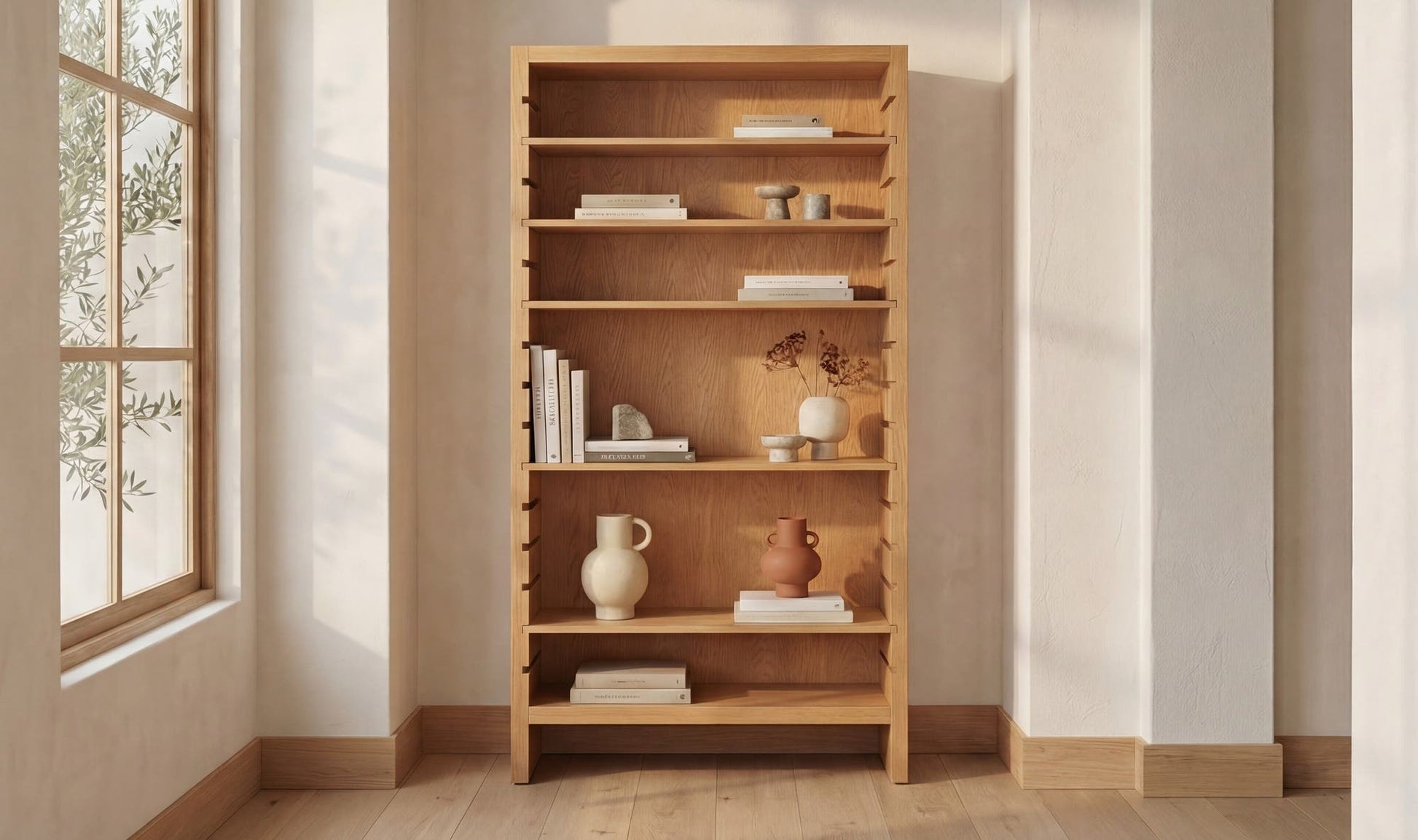 Henrik Bookcase Natural by Moe's Home Collection - view 4