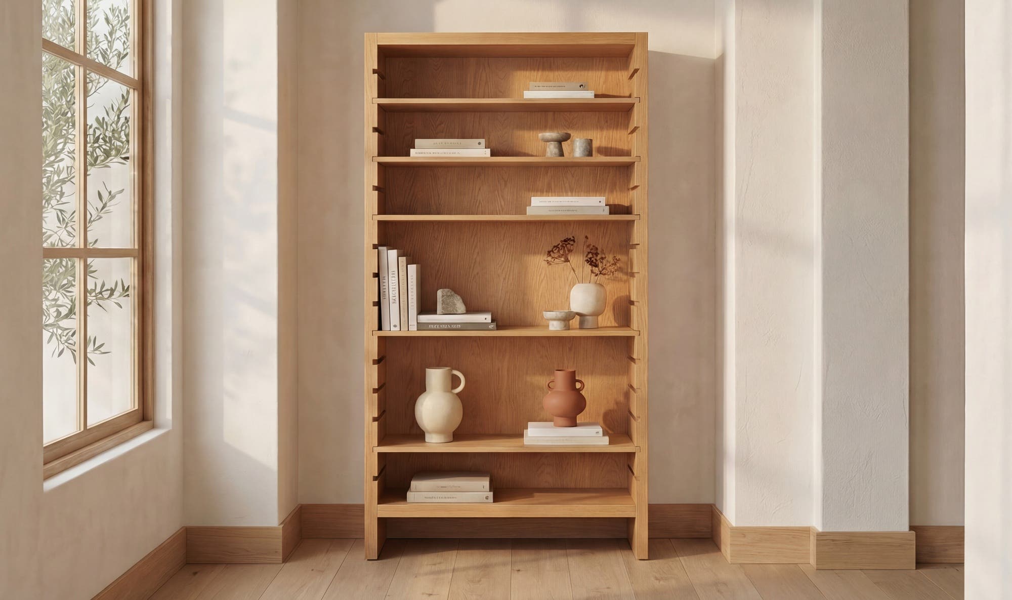 Henrik Bookcase Natural by Moe's Home Collection - view 4