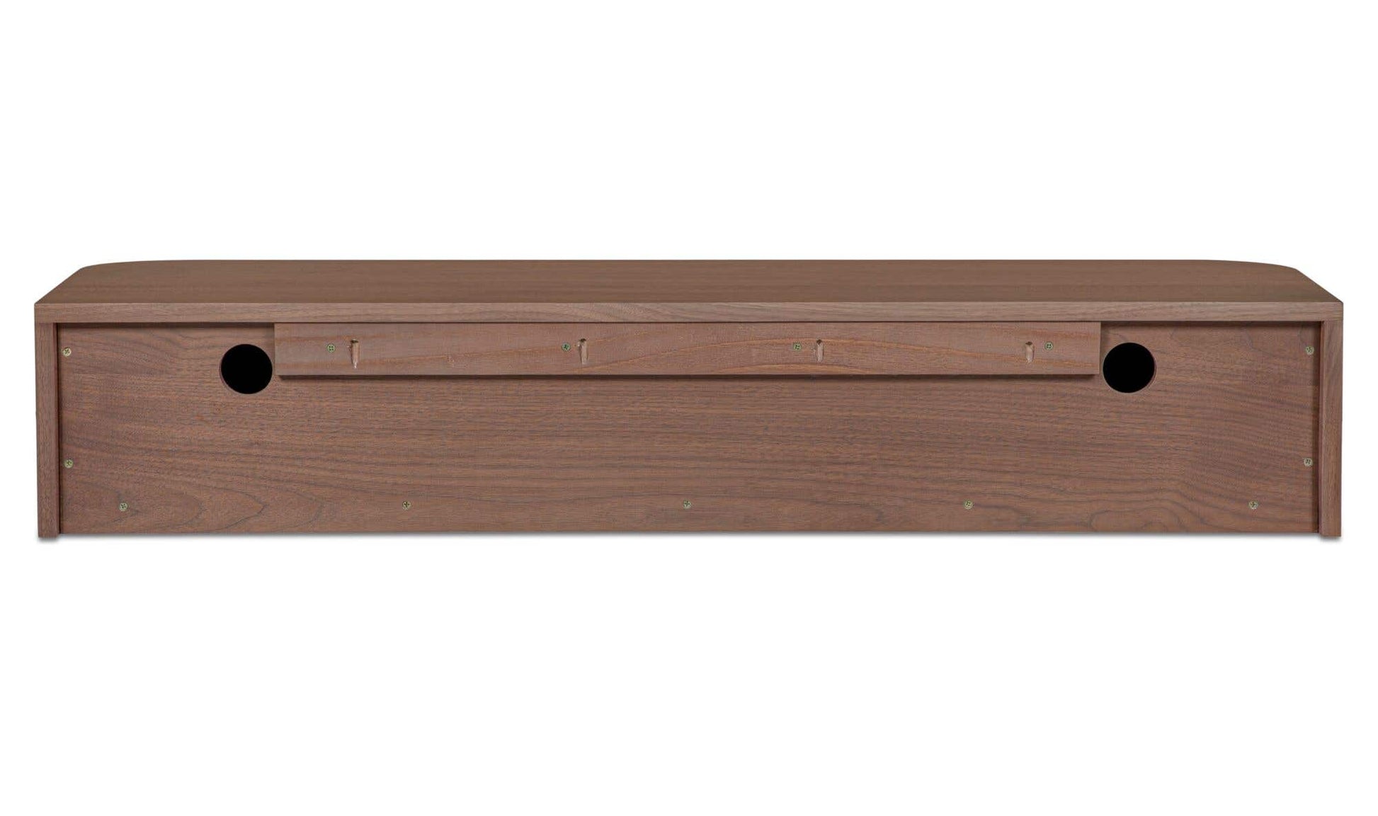 Round Off Floating Console Table Walnut by Moe's Home Collection - view 10