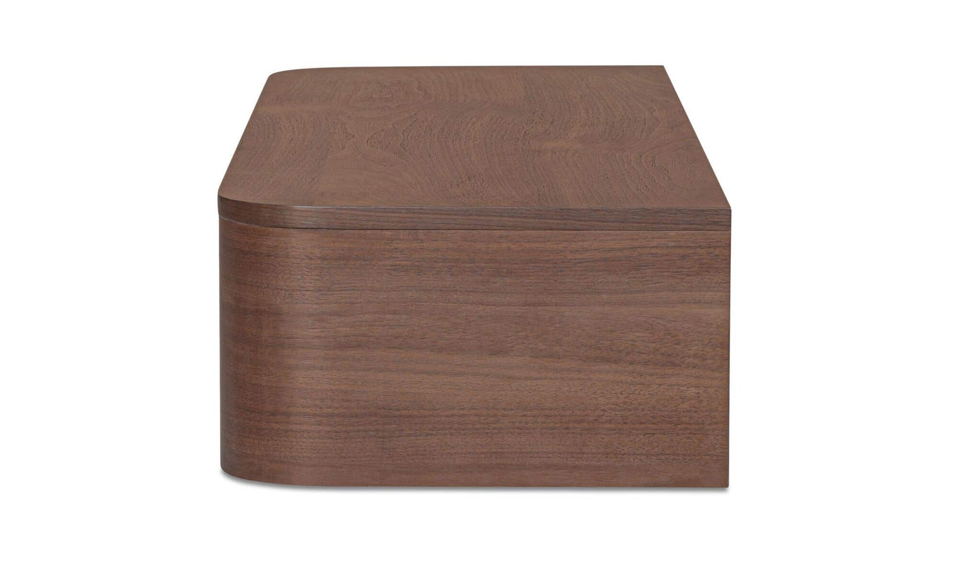 Round Off Floating Console Table Walnut by Moe's Home Collection - view 9