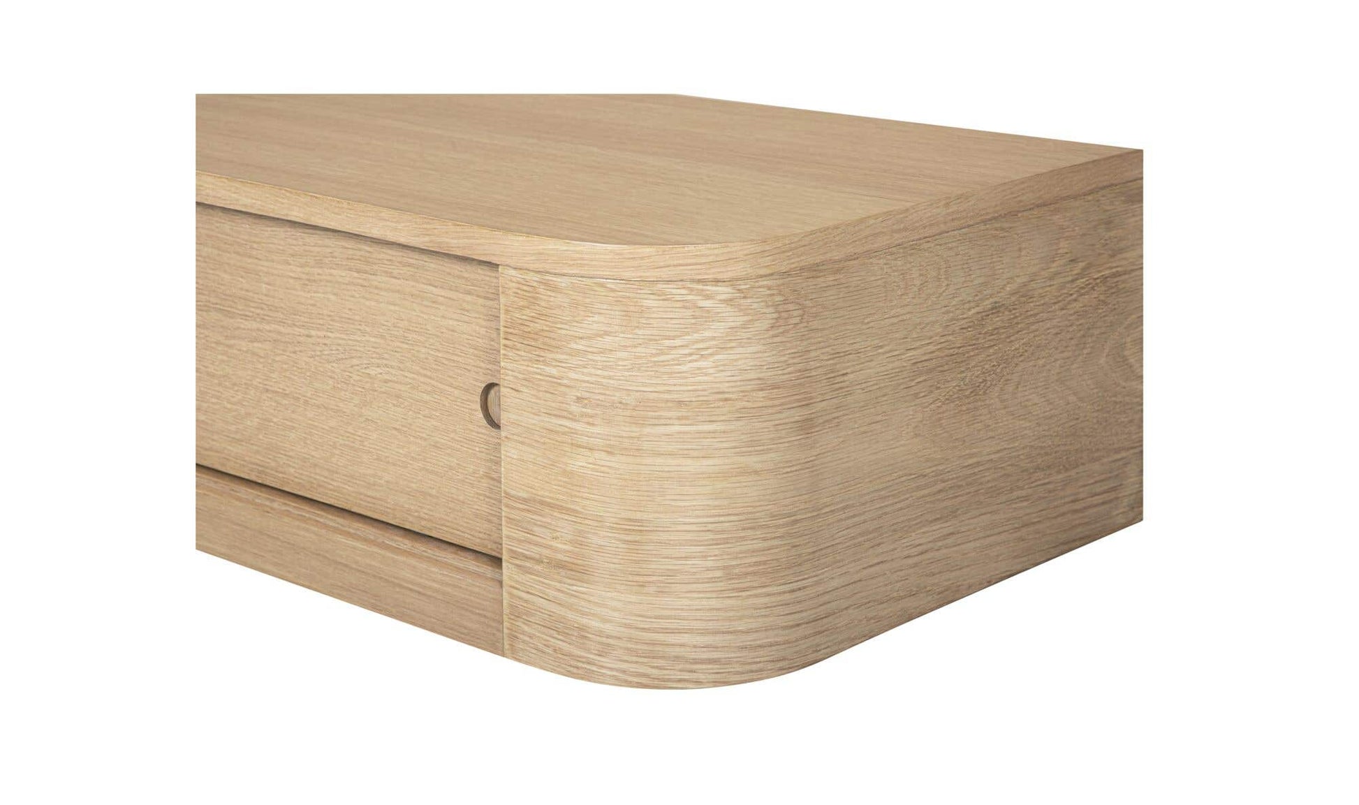 Round Off Floating Console Table Natural by Moe's Home Collection - view 11