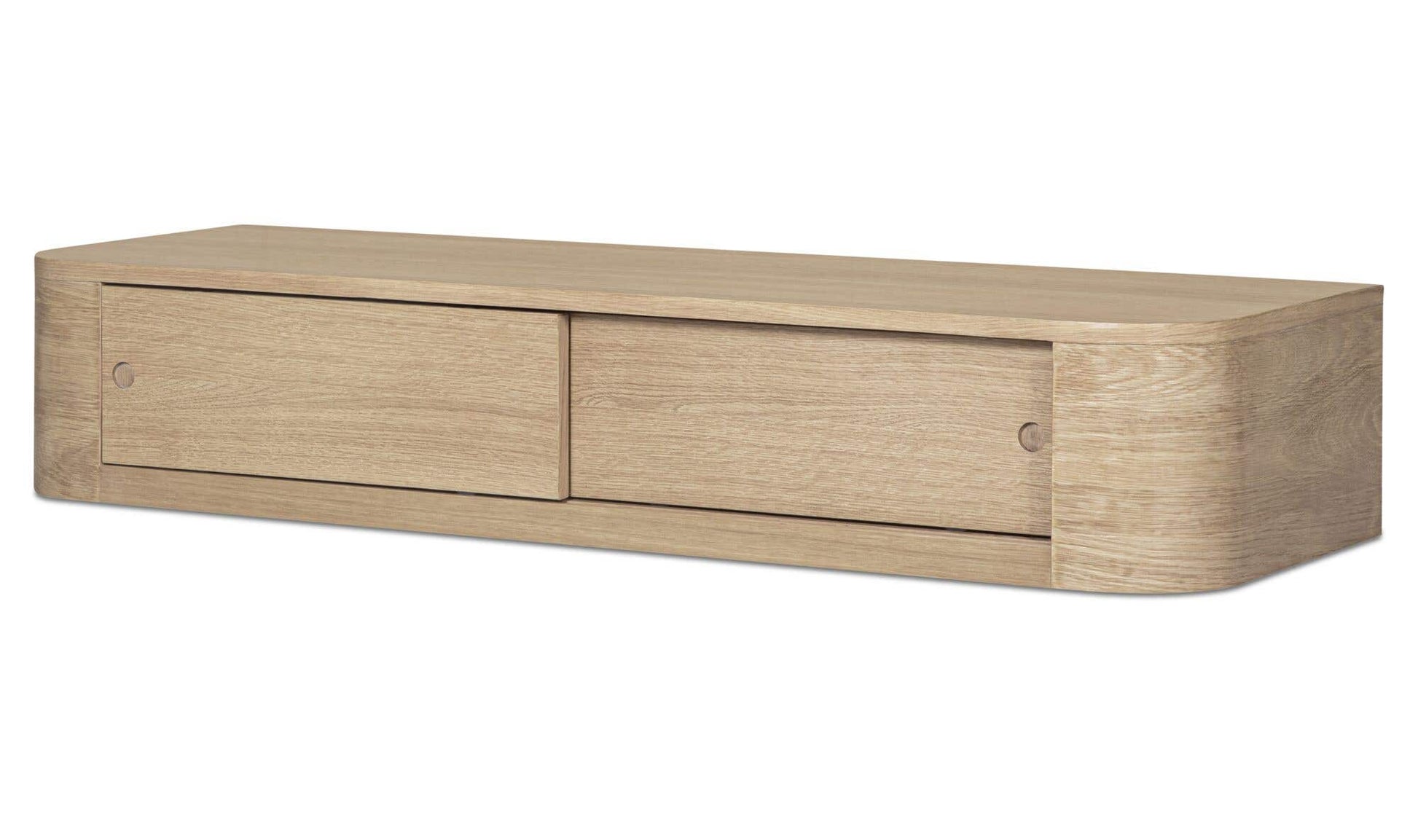 Round Off Floating Console Table Natural by Moe's Home Collection - view 7