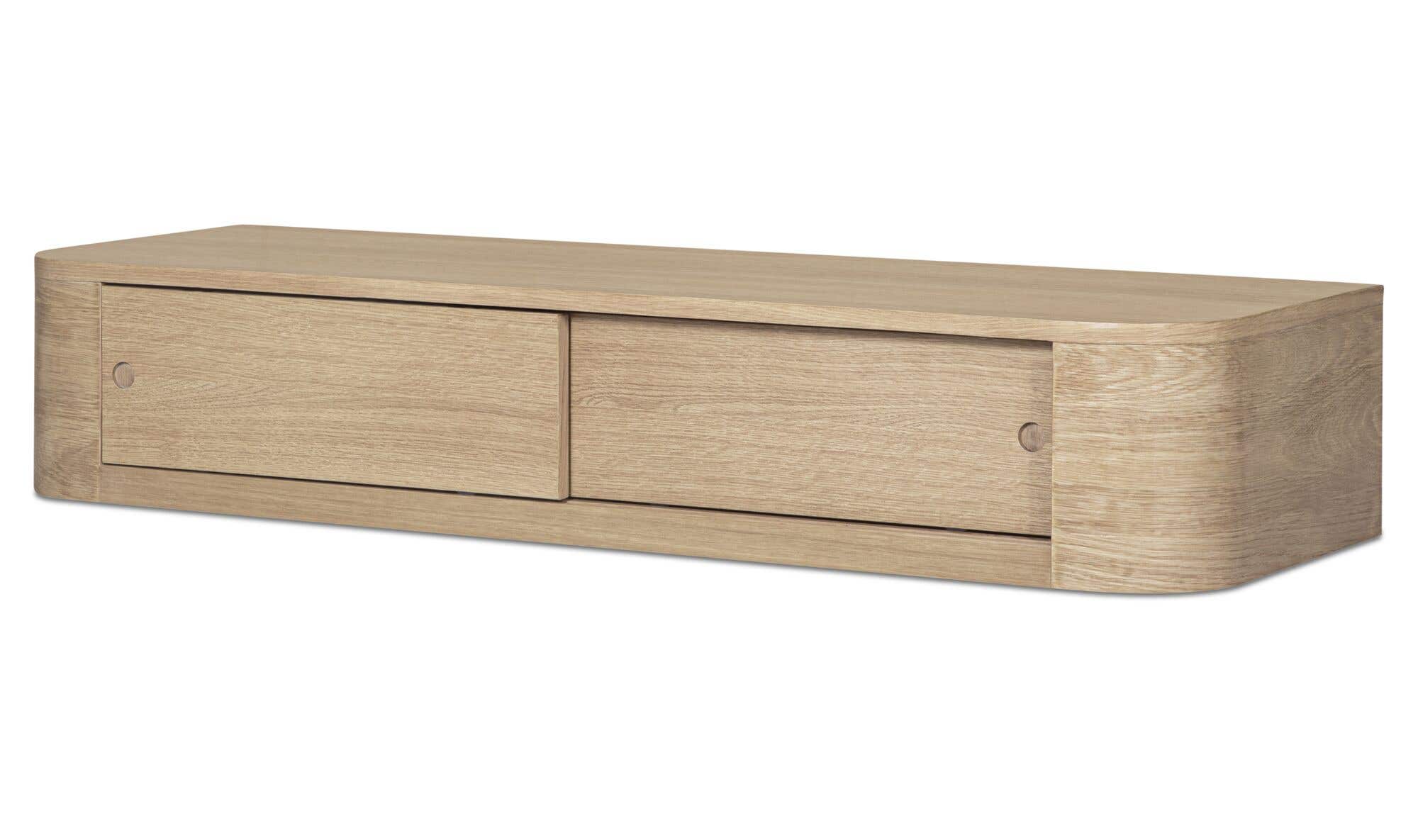 Round Off Floating Console Table Natural by Moe's Home Collection - view 7