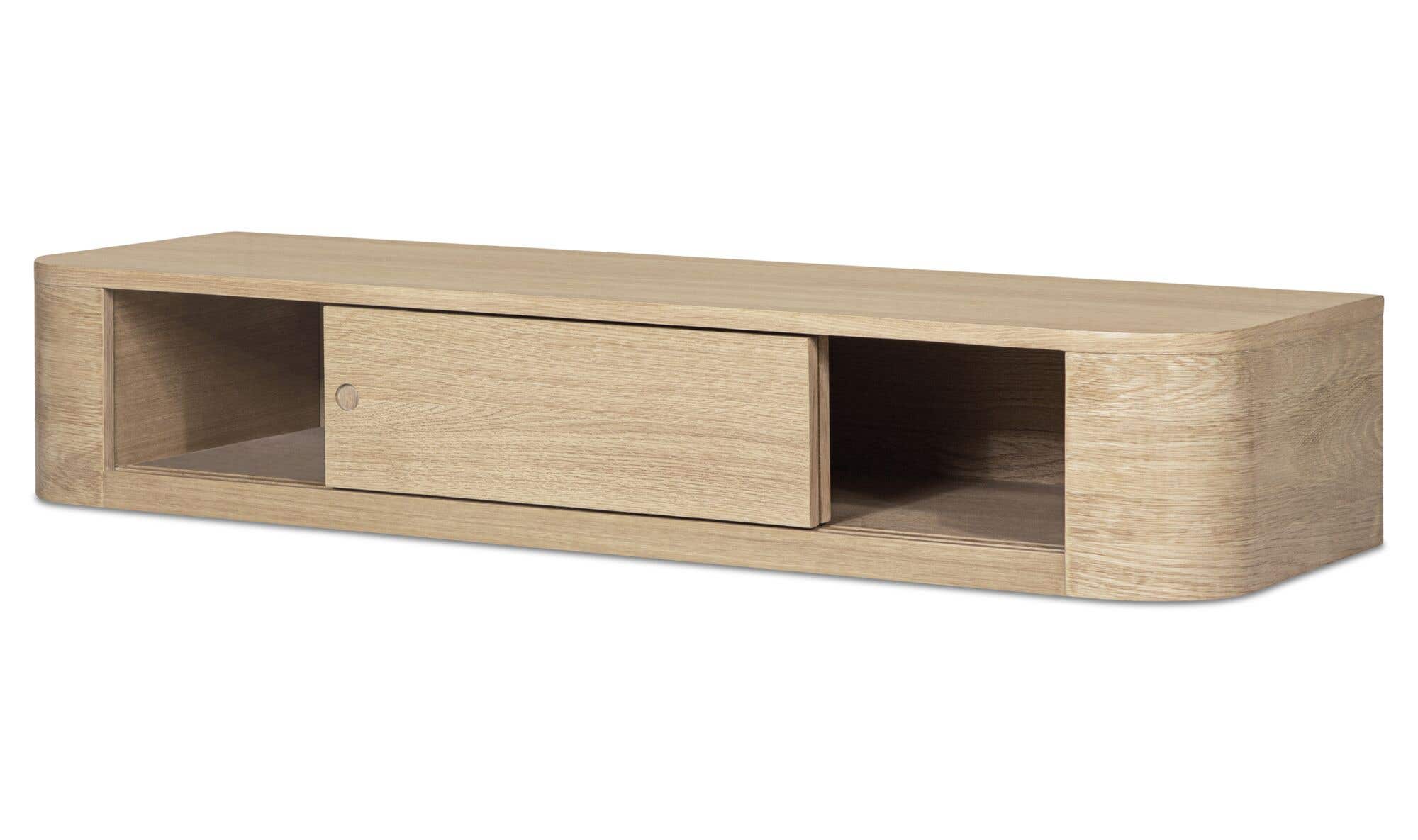 Round Off Floating Console Table Natural by Moe's Home Collection - view 8