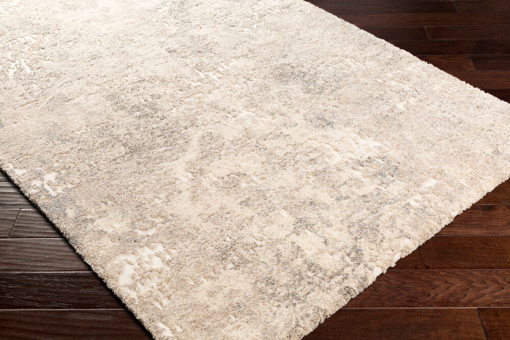Tuscany Aqua/White Machine Woven Rug TUS-2304 - corner