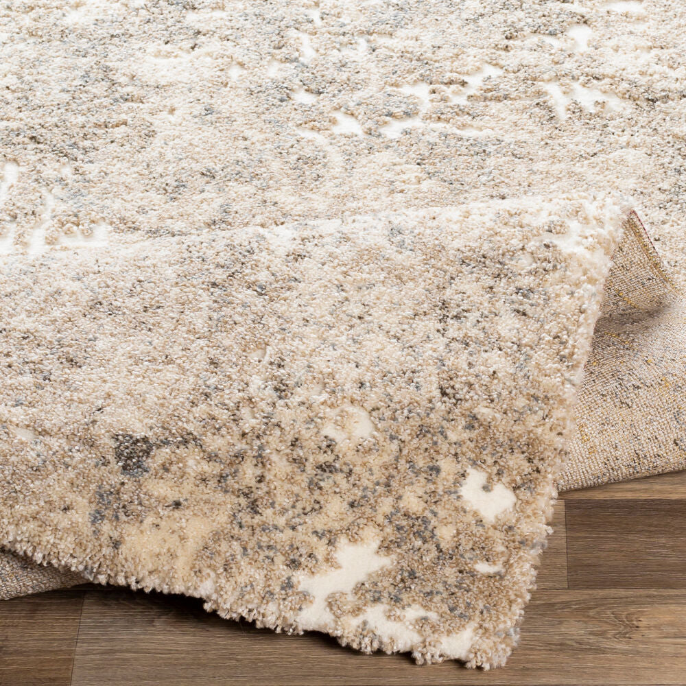 Tuscany Aqua/White Machine Woven Rug TUS-2304 - fold