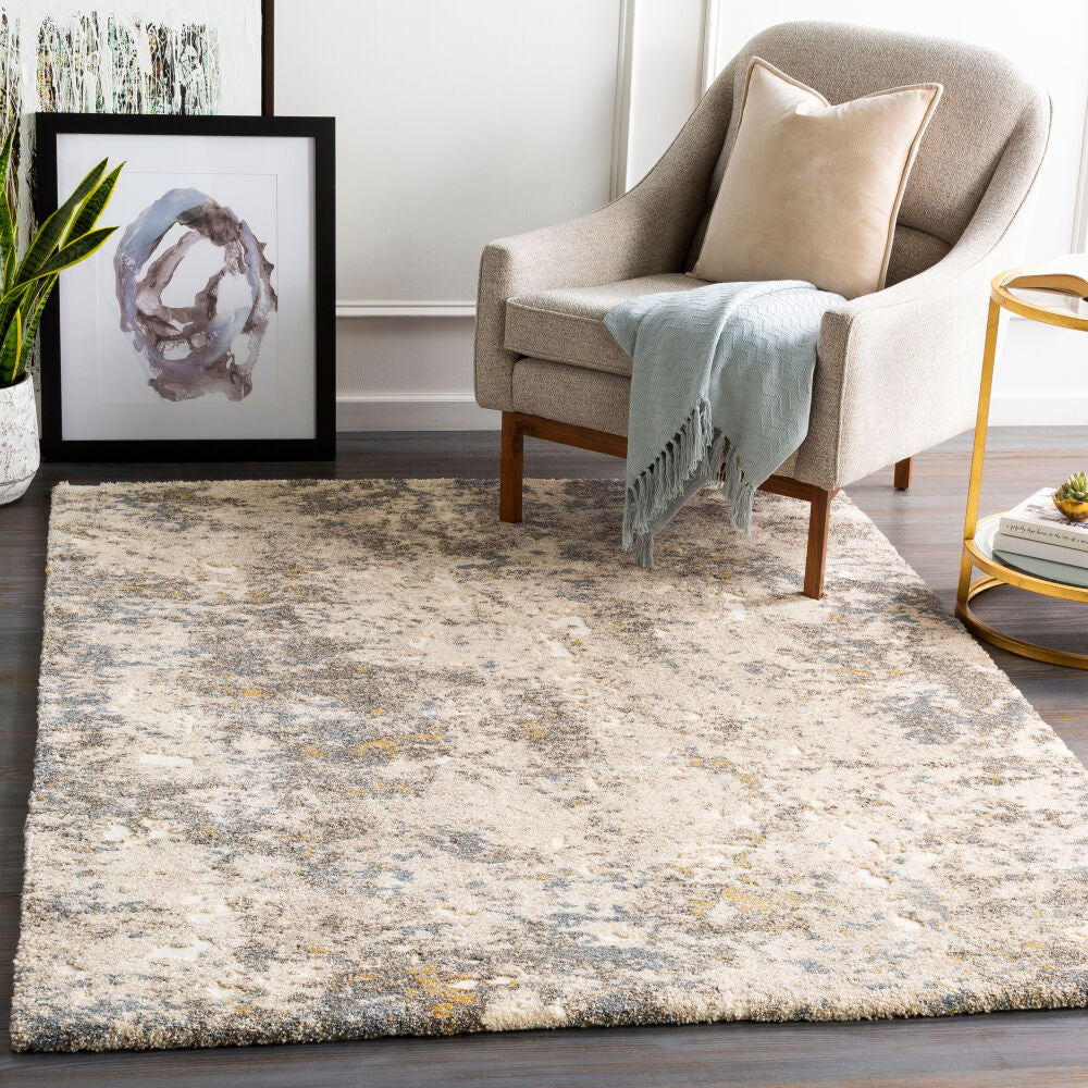 Tuscany Aqua/White Machine Woven Rug TUS-2305 - roomscene