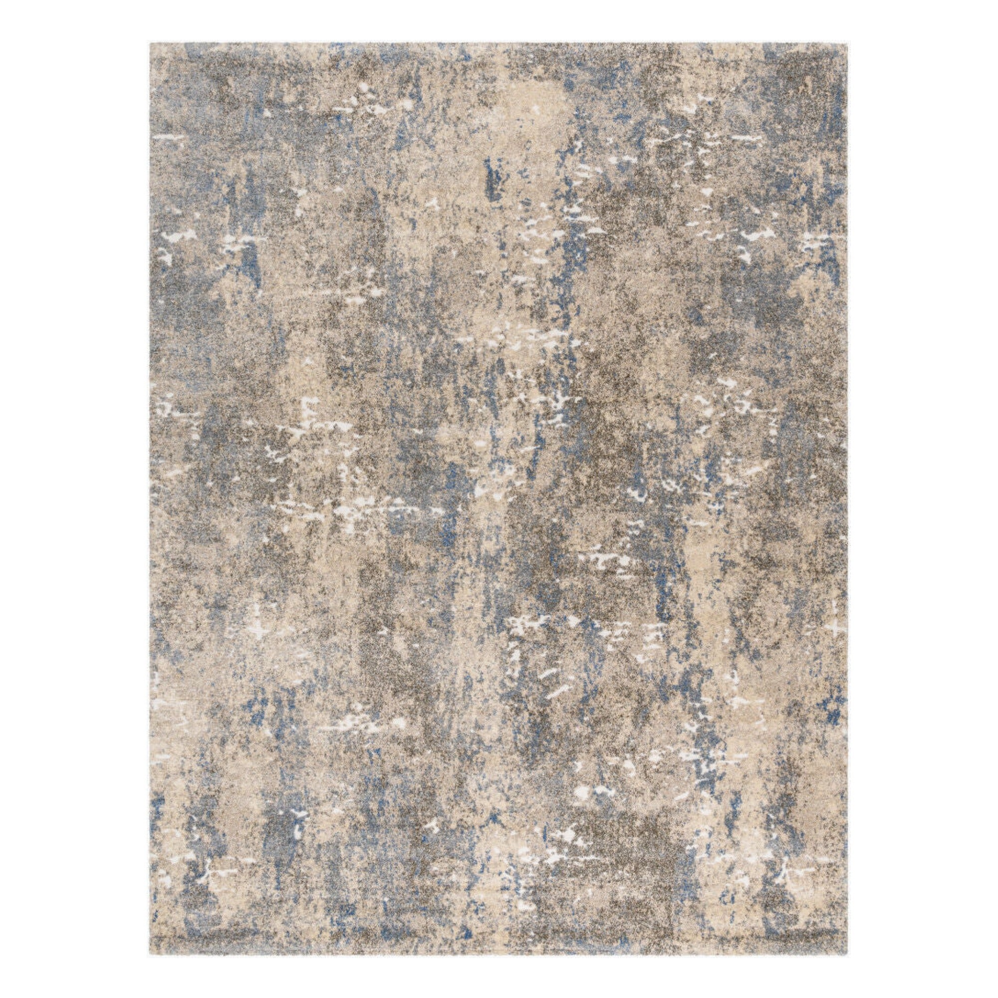 Tuscany Blue/White Machine Woven Rug - 12' x 15'