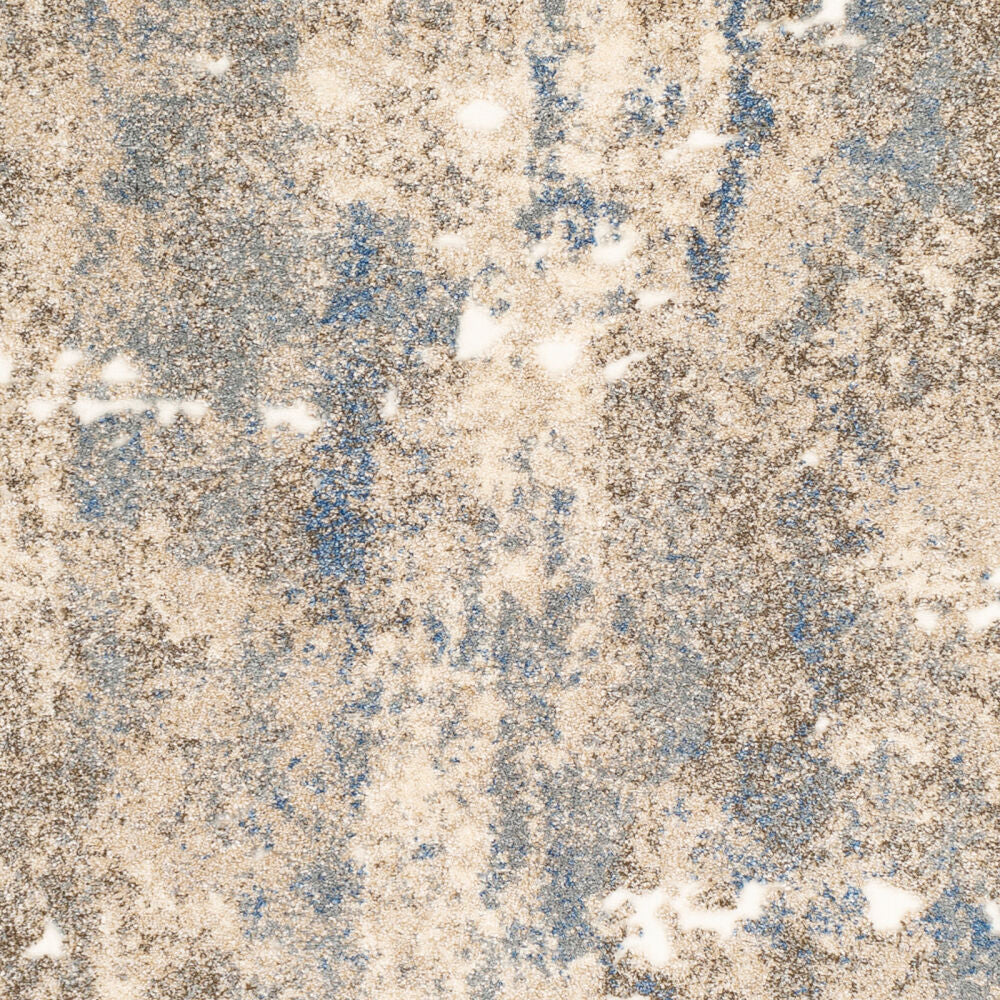 Tuscany Blue/White Machine Woven Rug - swatch