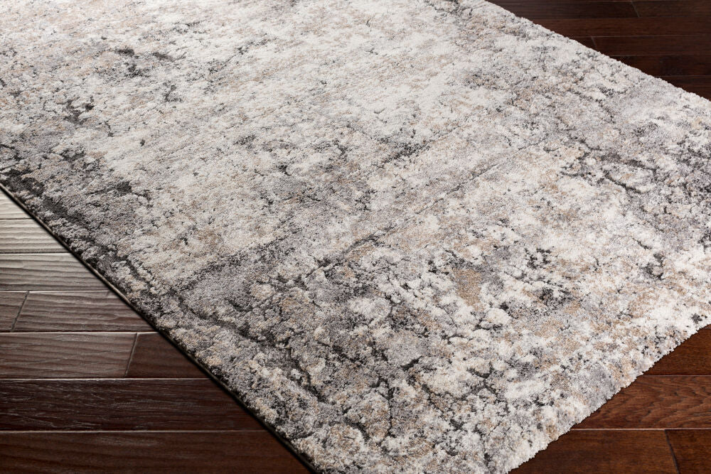 Tuscany Black/Tan Machine Woven Rug TUS-2311 - corner