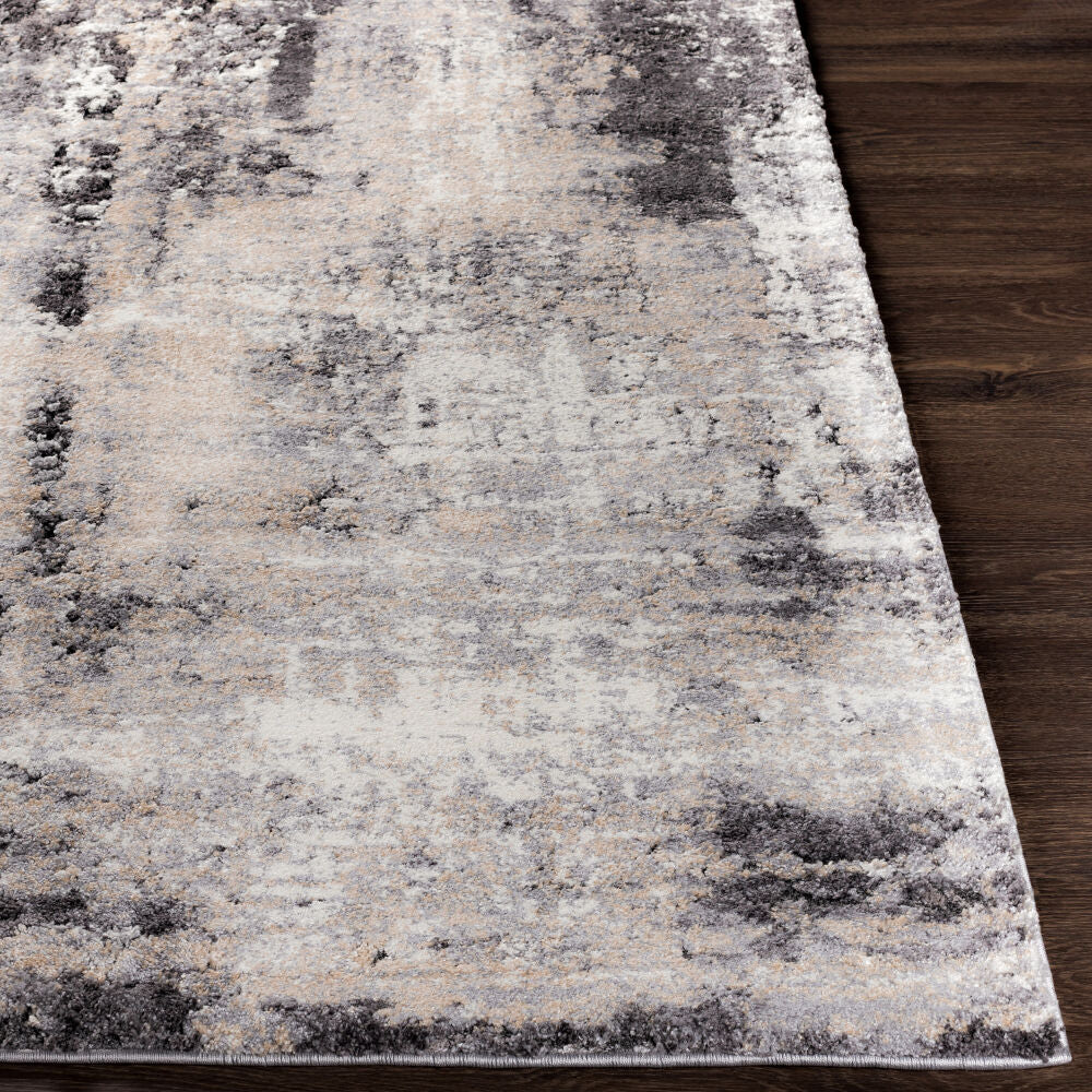 Tuscany Black/Tan Machine Woven Rug TUS-2312 - front