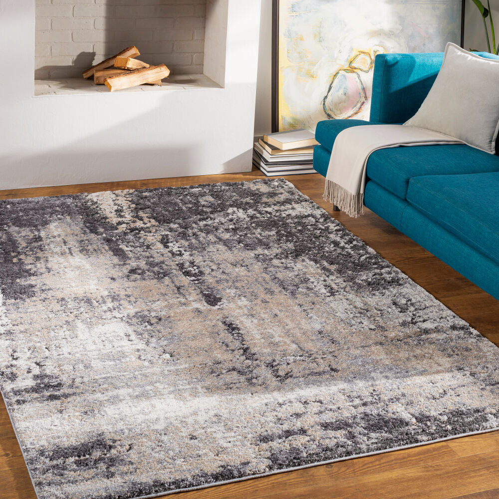 Tuscany Black/Tan Machine Woven Rug TUS-2312 - roomscene