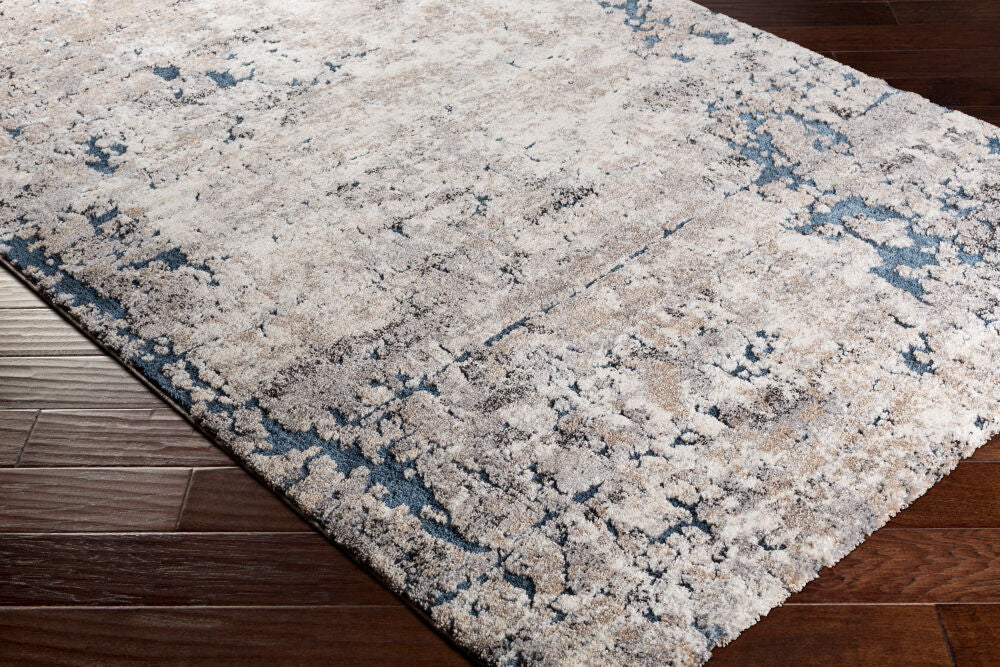 Tuscany Black/Tan Machine Woven Rug TUS-2313 - corner