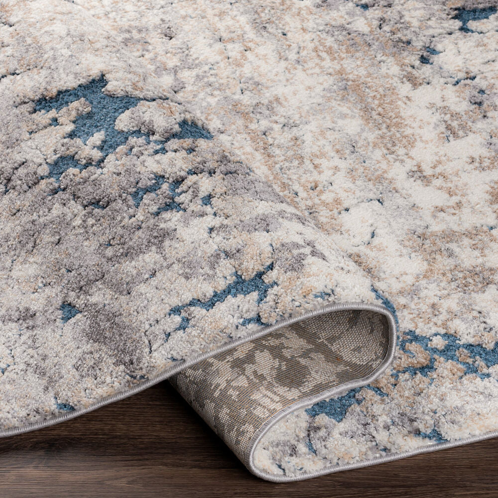 Tuscany Black/Tan Machine Woven Rug TUS-2313 - fold