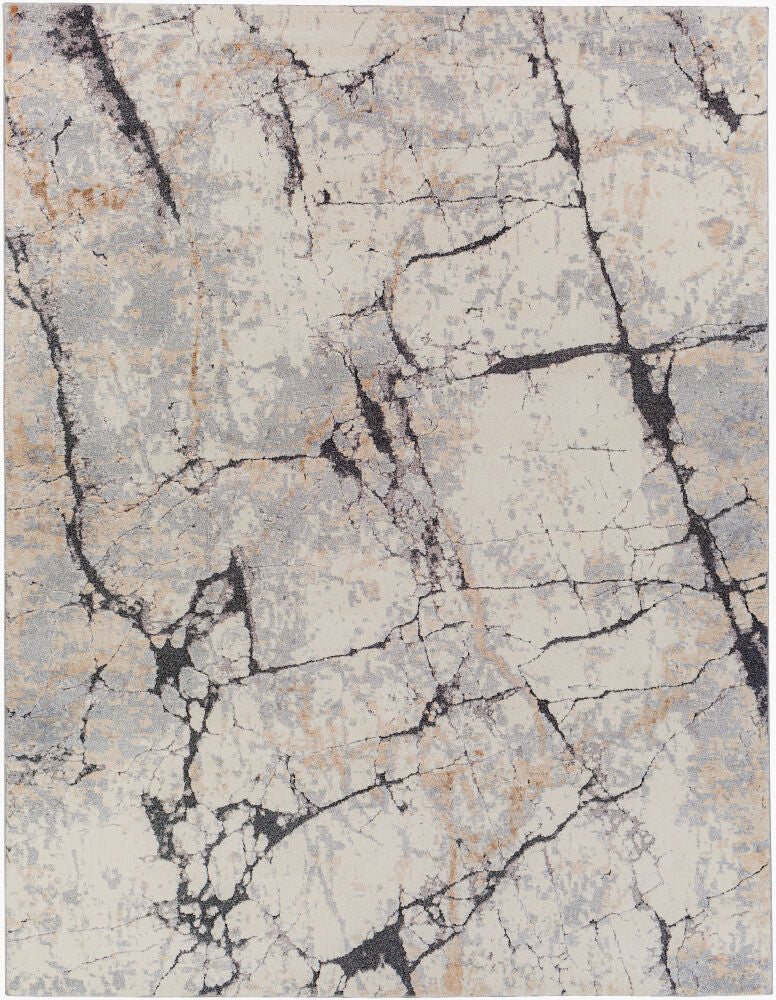 Tuscany Charcoal/Tan Machine Woven Rug TUS-2314 - 12' x 15'