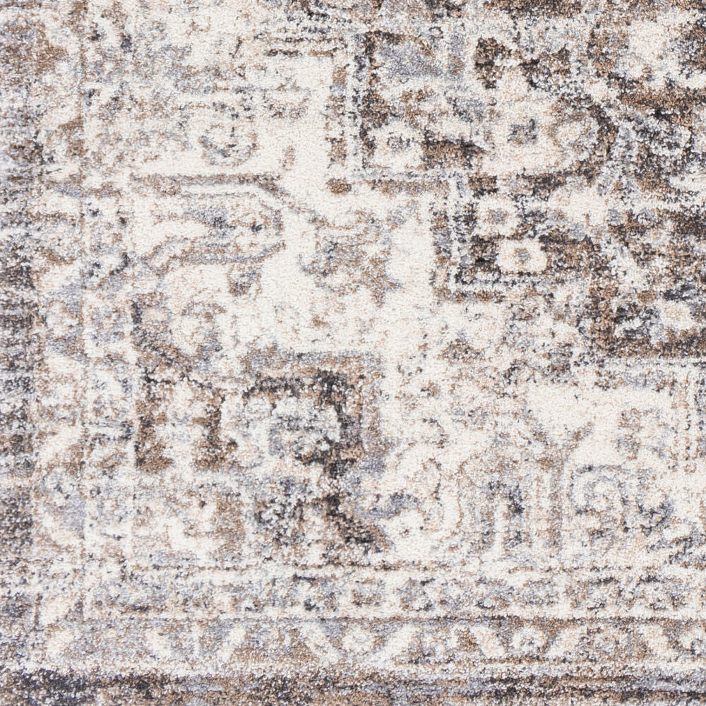 Tuscany Brown/Light Gray Machine Woven Rug TUS-2318 - swatch