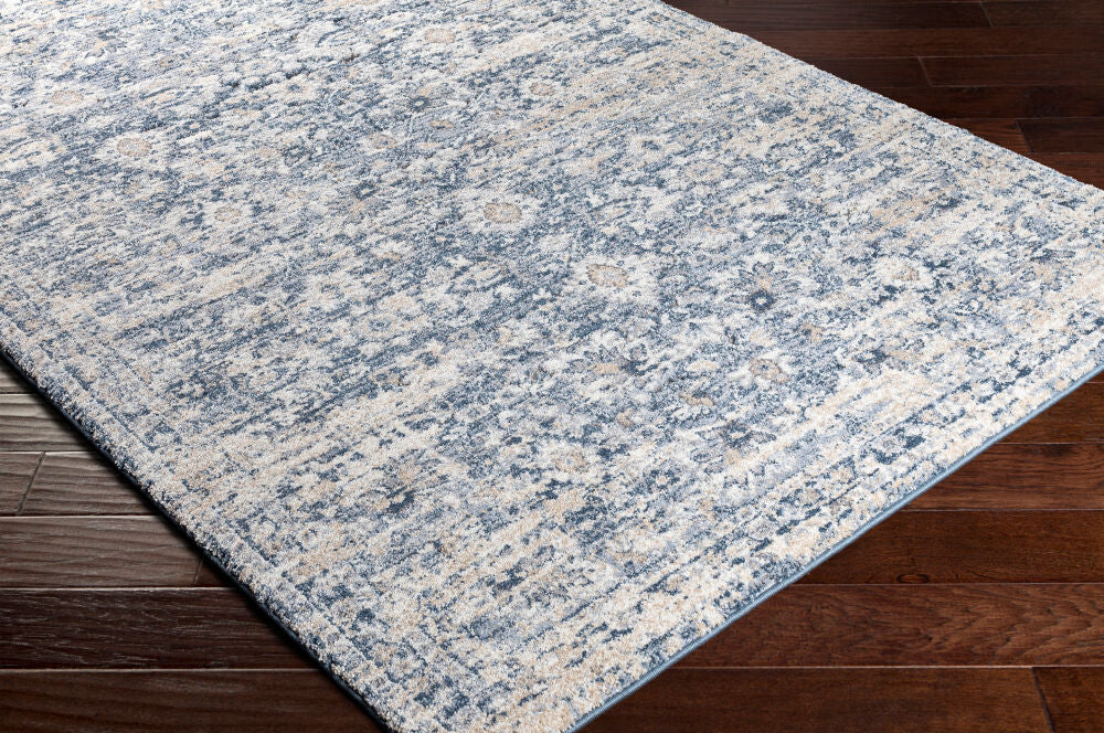 Tuscany Charcoal/Tan Machine Woven Rug TUS-2320 - corner