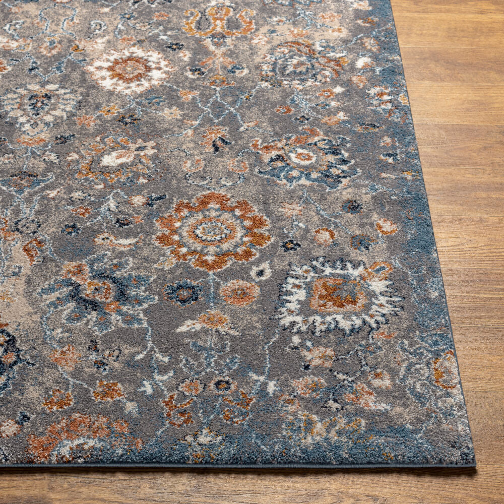 Tuscany Blue/Light Beige Machine Woven Rug TUS-2333 - front