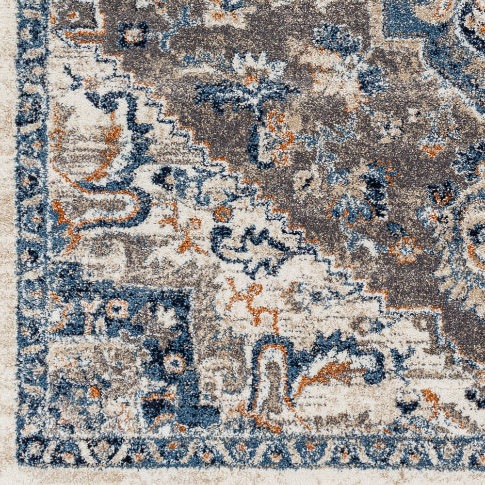 Tuscany Blue/Light Beige Machine Woven Rug TUS-2335 - swatch