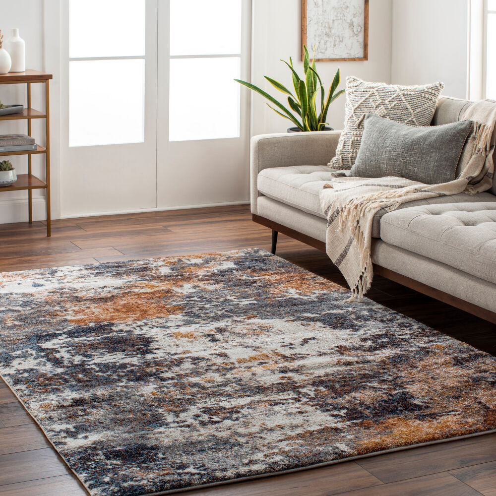 Tuscany Blue/Light Beige Machine Woven Rug TUS-2336 - roomscene