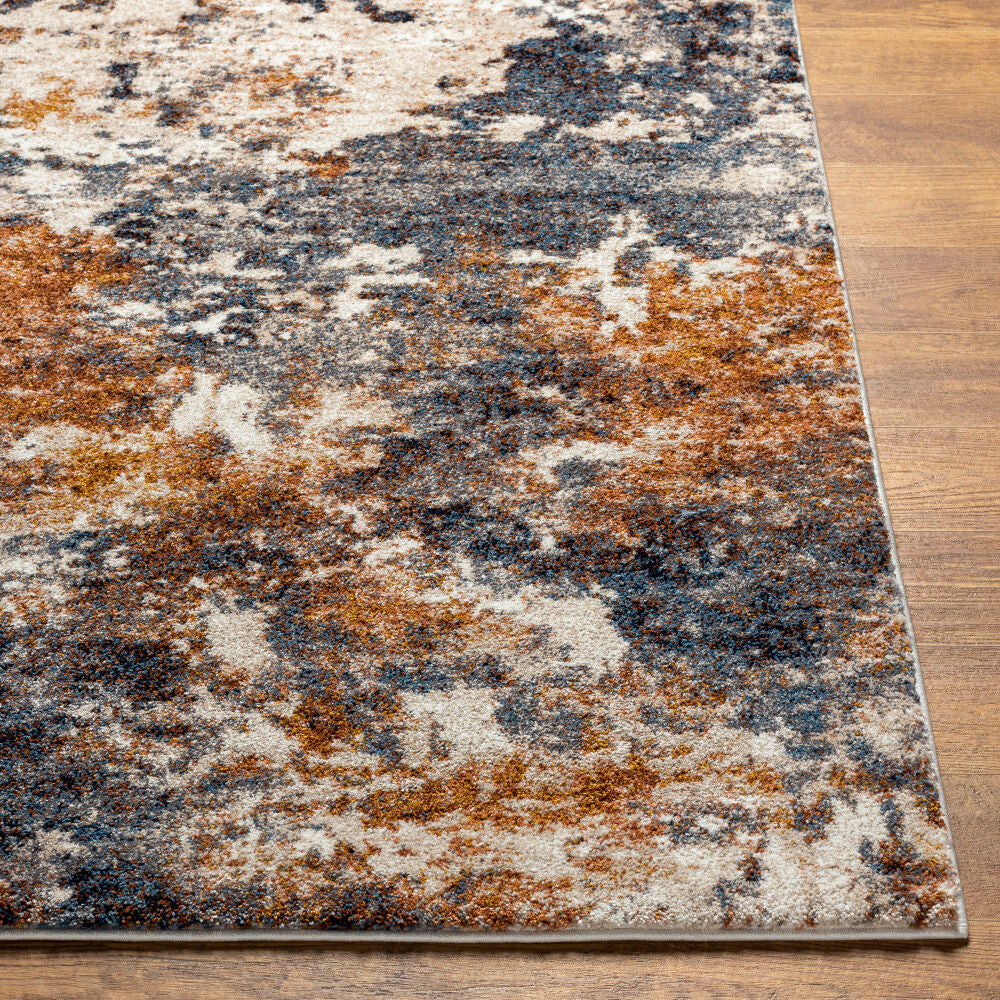 Tuscany Blue/Light Beige Machine Woven Rug TUS-2336 - front