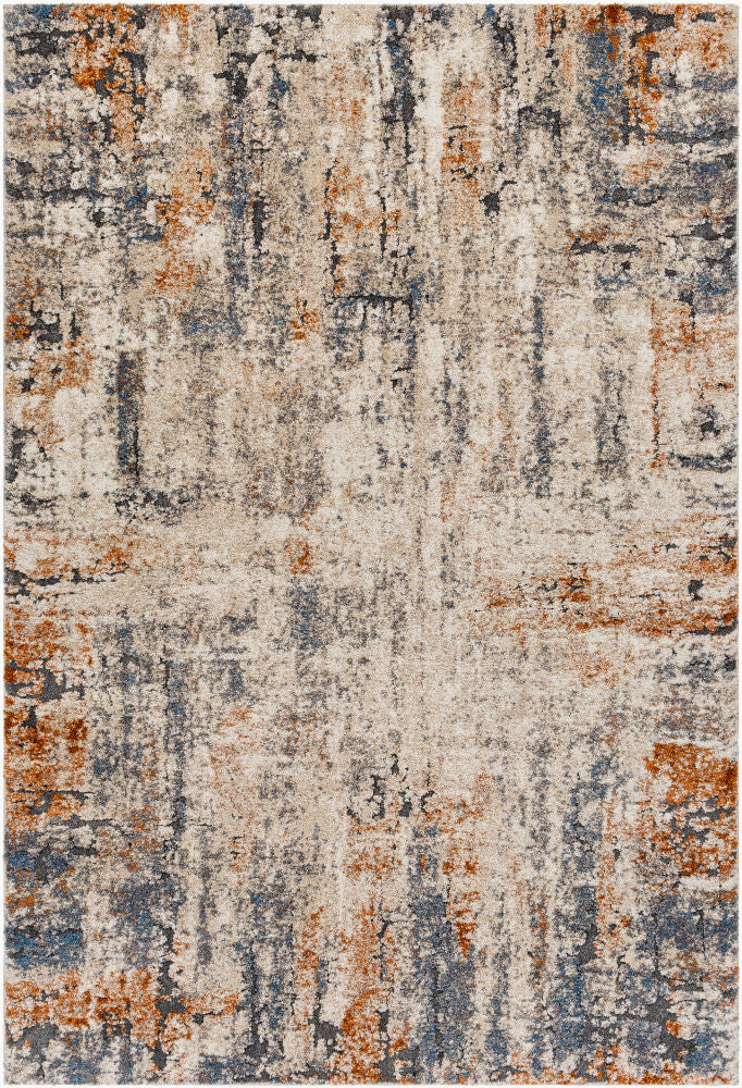 Tuscany Black/Tan Machine Woven Rug TUS-2338 - 2' x 2'11"