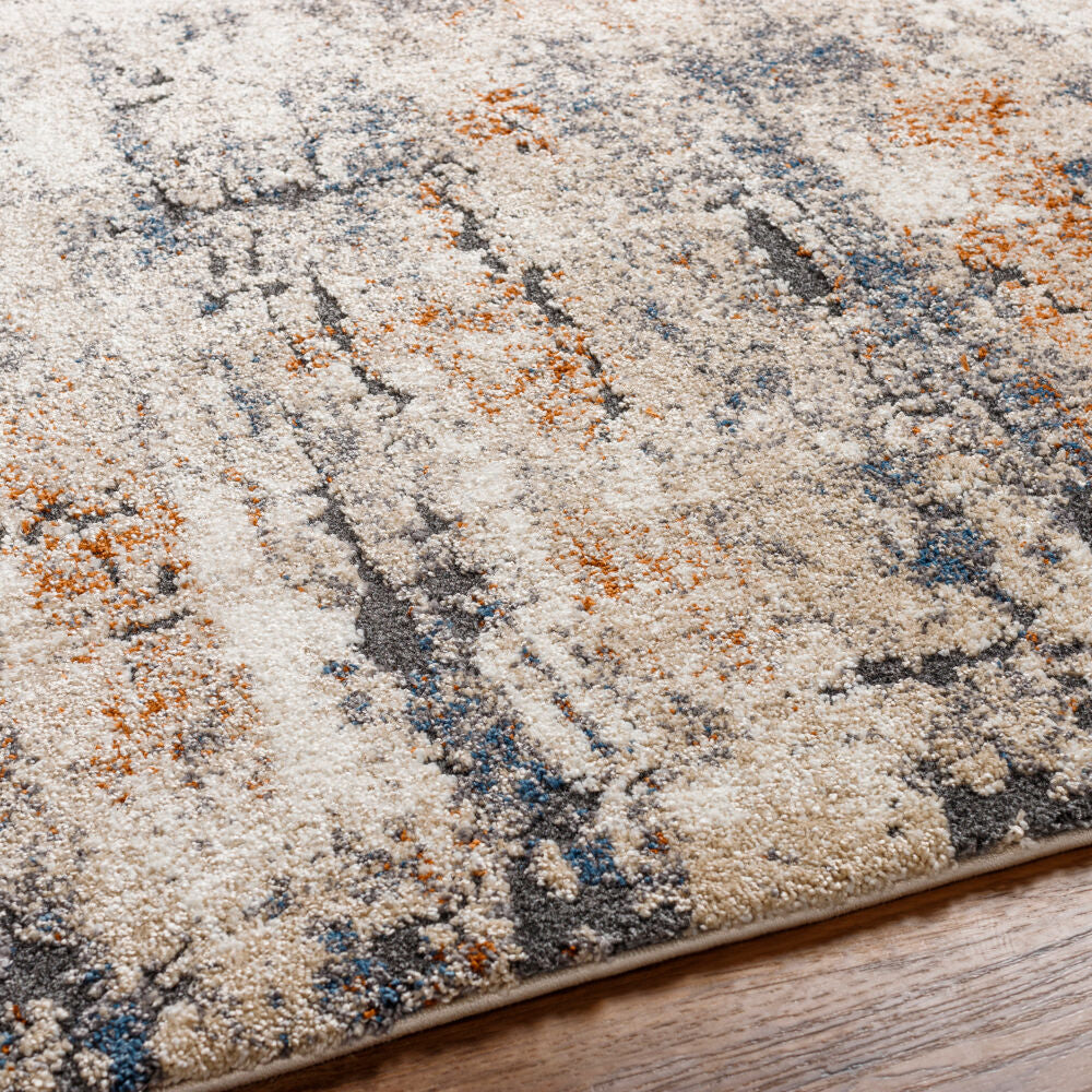 Tuscany Black/Tan Machine Woven Rug TUS-2338 - texture
