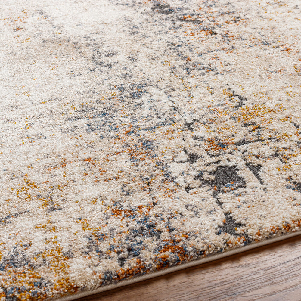Tuscany Black/Tan Machine Woven Rug TUS-2339 - texture