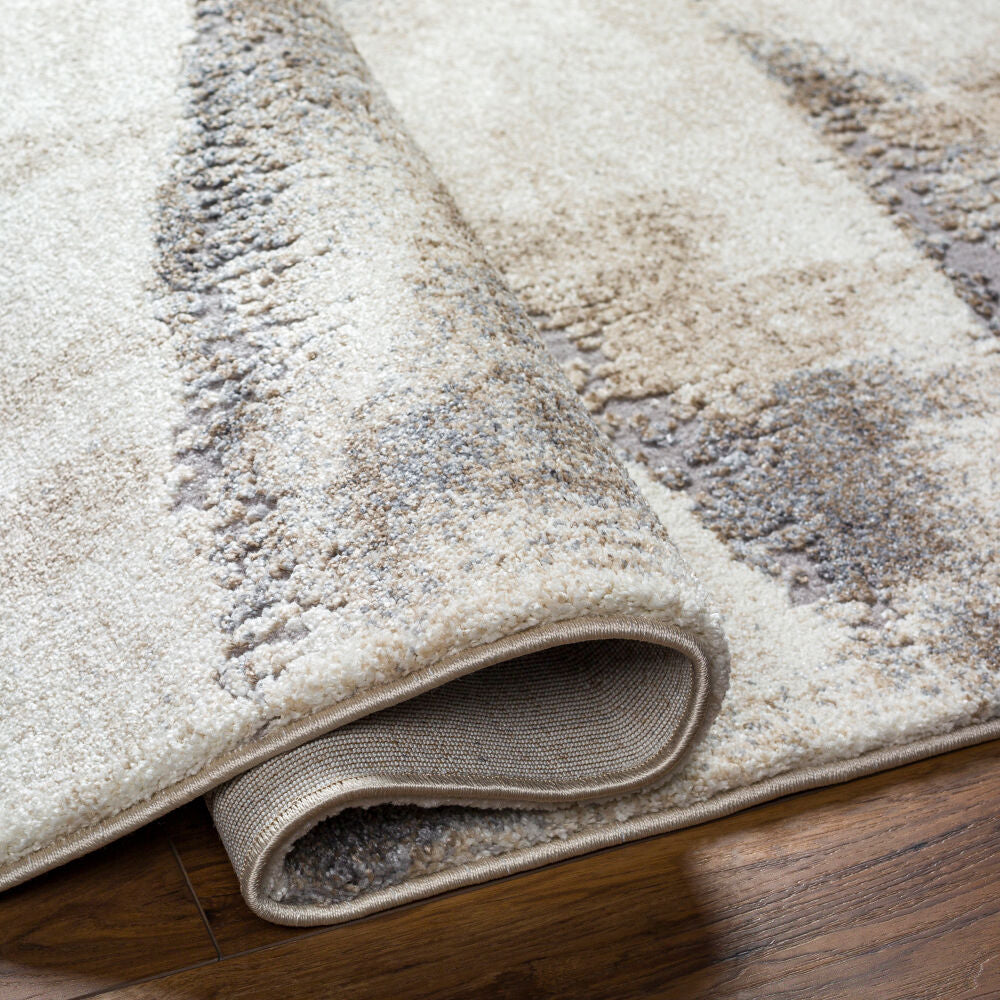 Tuscany Beige/Olive Machine Woven Rug TUS-2345 - fold