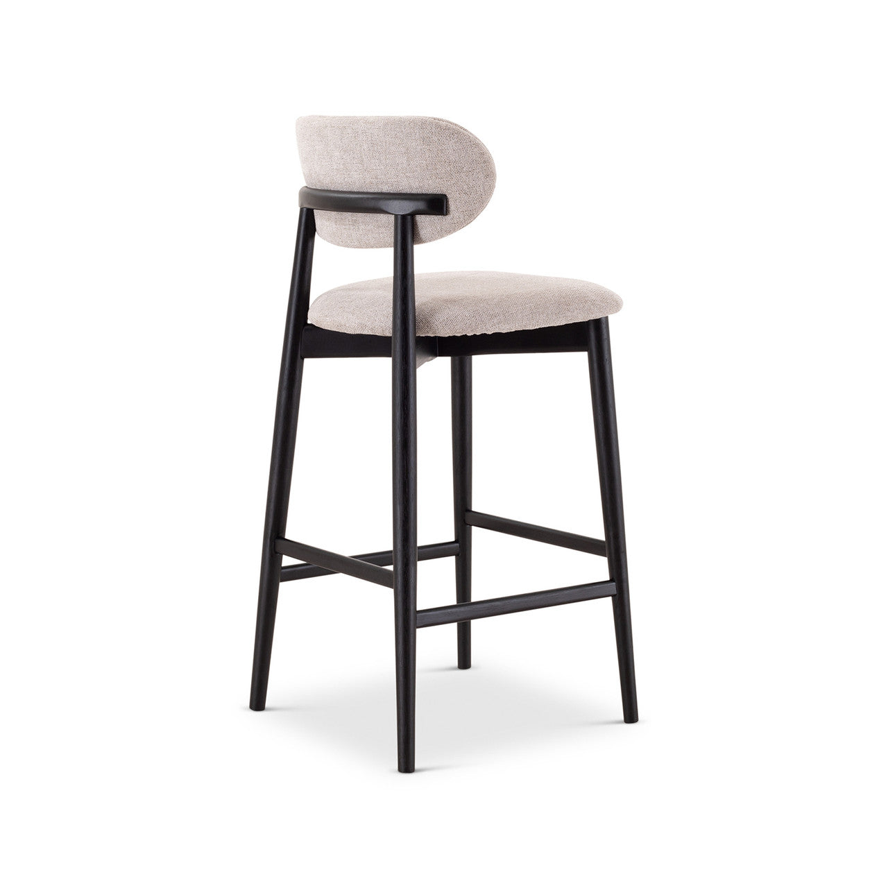 Lucia Bar Stool - Harvest Jute Seat - Ebano Frame