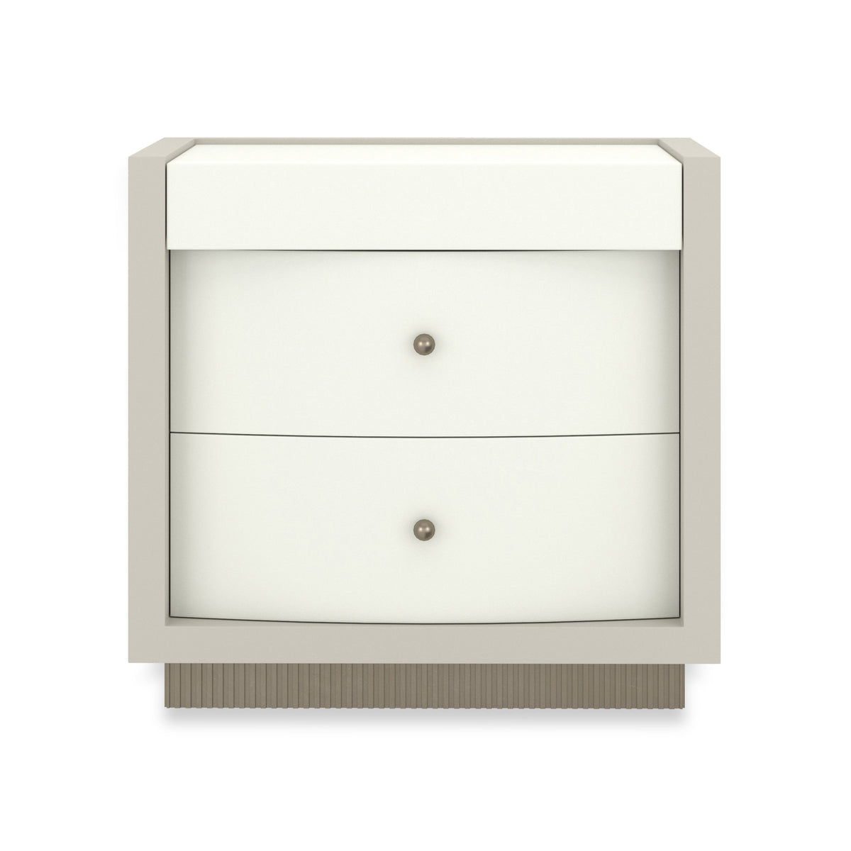 Calais Nightstand Almond Milk 28" by Caracole