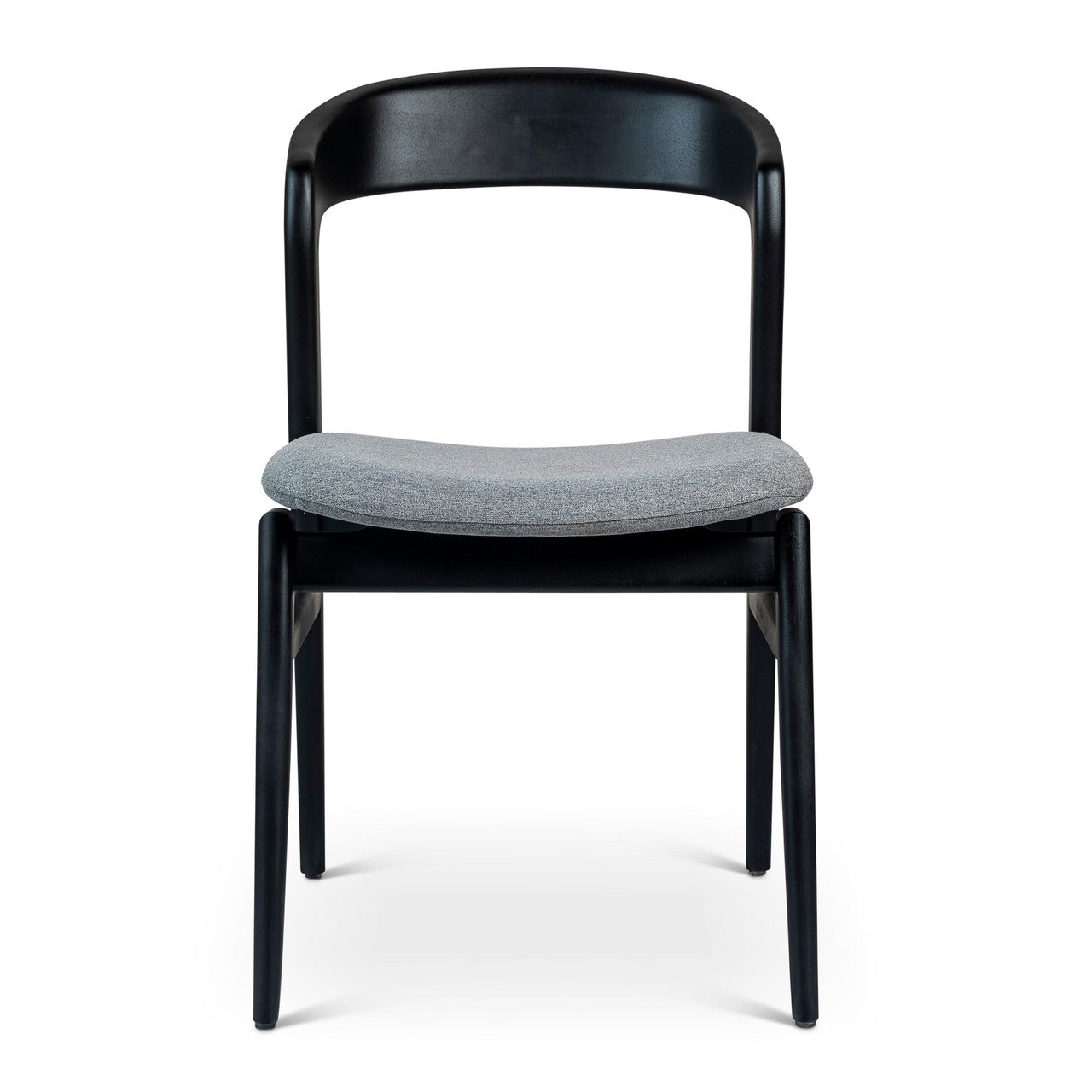 Modern Brazilian - Velma - Side Chair - Essence Grey Seat - Ebano Frame