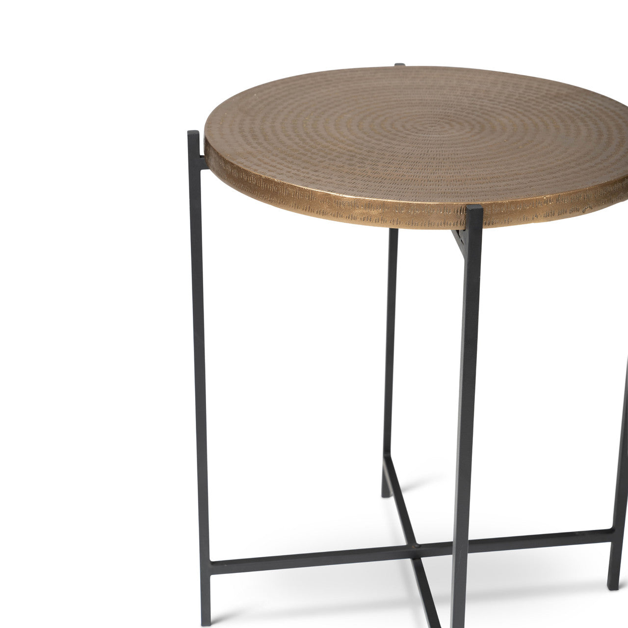 Elements - Navi - End Table - Antique Brass