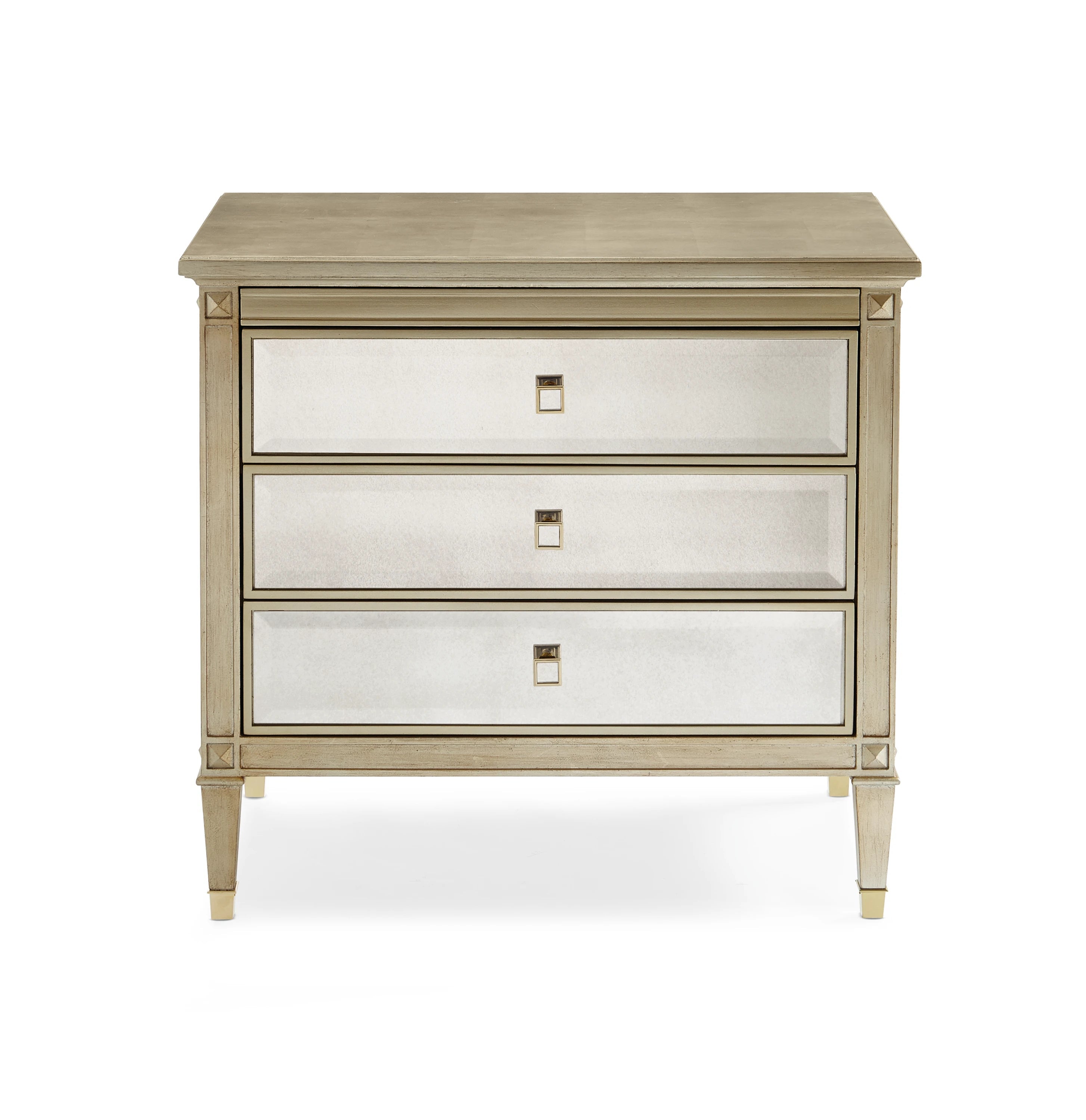 A Classic Beauty Antique Mirror Nightstand 32" by Caracole - view 4