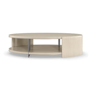 Da Vita Cocktail Table Smoked Stainless Paint 69" by Caracole