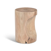 Prisana Accent Stool Natural Wood by Urbia