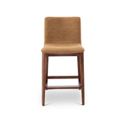 Modern Brazilian - Godan Stool - Counter Height - Jackpot Terracotta Seat - Nogal Frame by Urbia