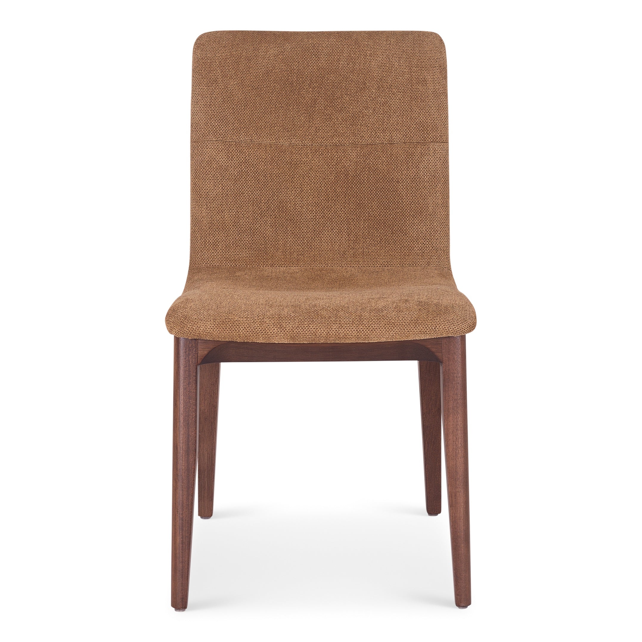 Modern Brazilian - Godan Side Chair - Jackpot Terracotta Seat - Nogal Frame by Urbia