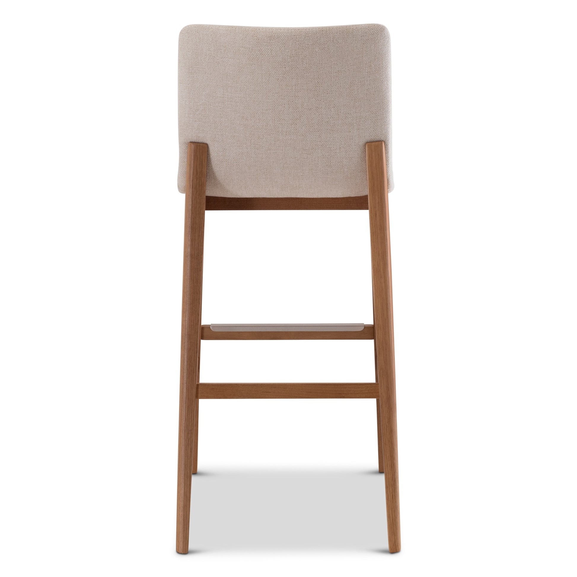 Modern Brazilian - Godan Stool - Bar Height - Harvest Natural Seat - Domasco Frame by Urbia