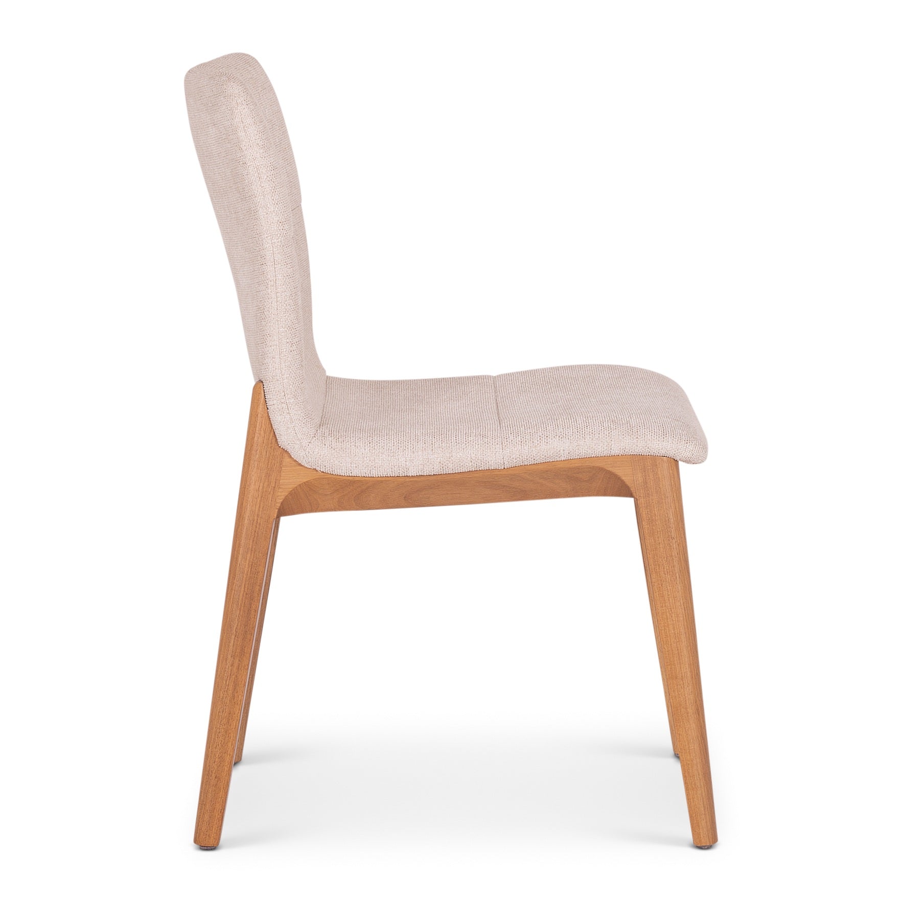 Modern Brazilian - Godan Side Chair - Harvest Natural Seat - Domasco Frame by Urbia