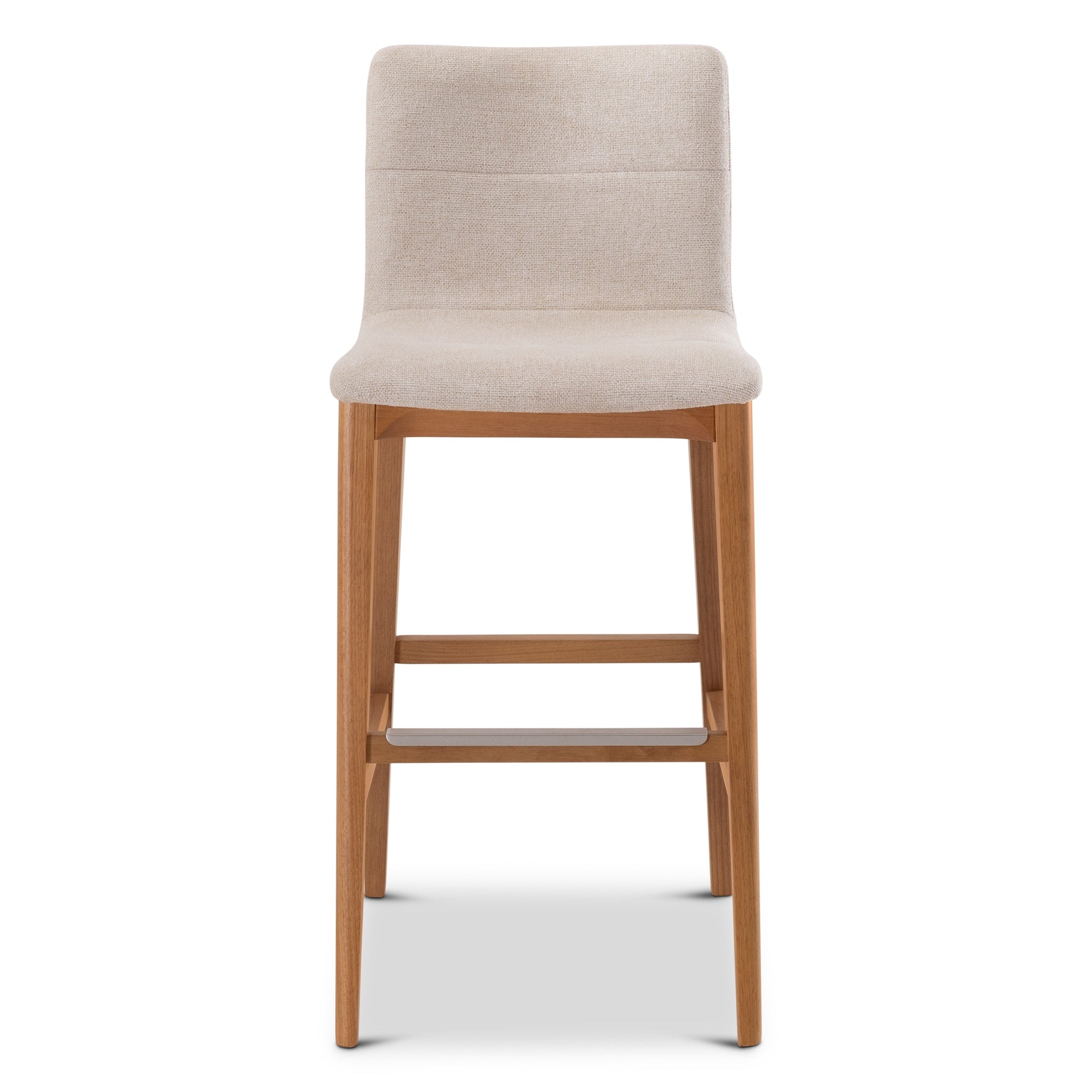 Modern Brazilian - Godan Stool - Bar Height - Harvest Natural Seat - Domasco Frame by Urbia
