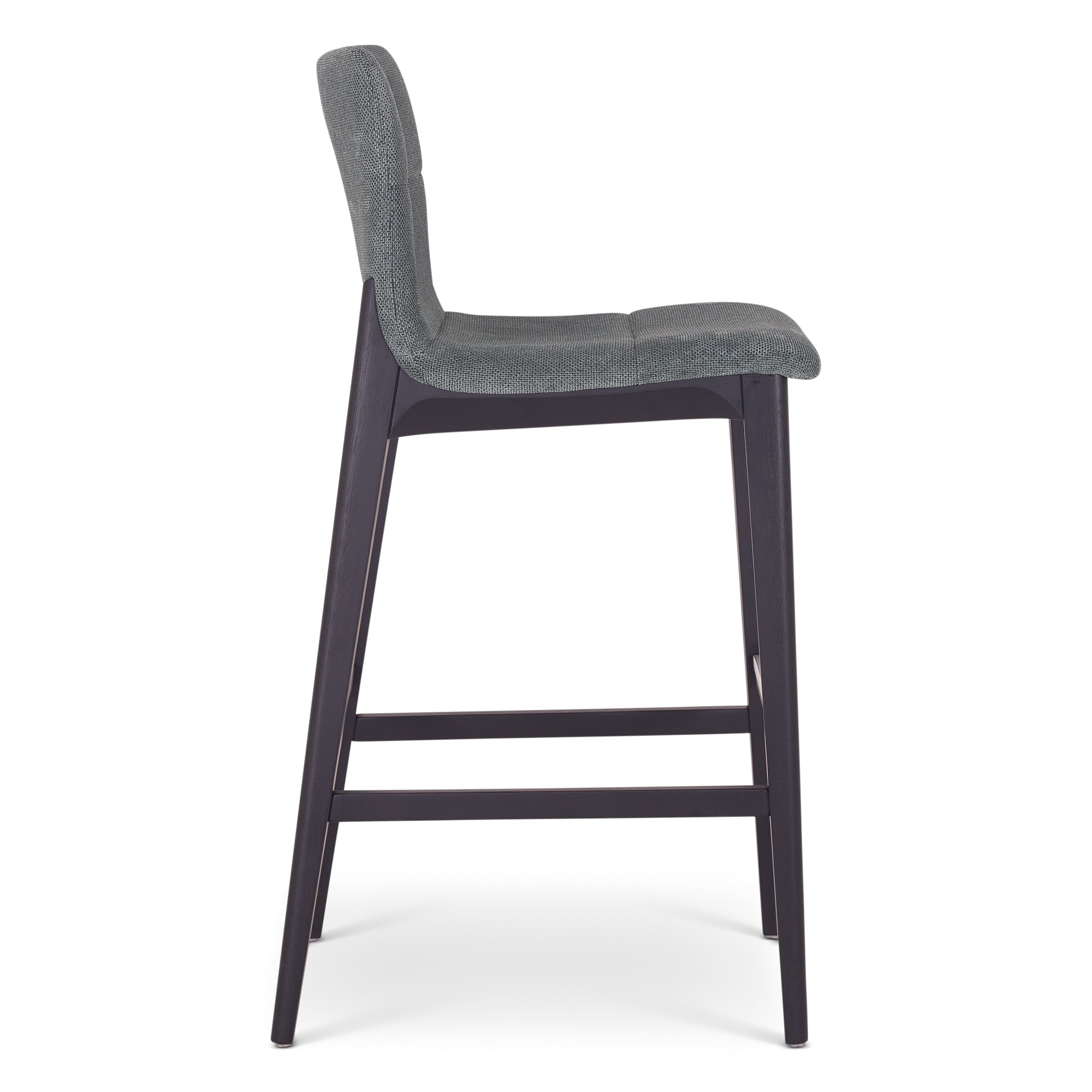 Modern Brazilian - Godan Stool - Bar Height - Jackpot Teal Seat - Ebano Frame by Urbia